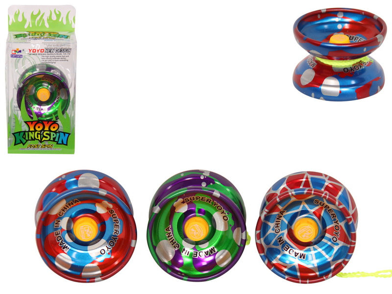 King Spin Pro Metallic Yoyo 3 Assorted