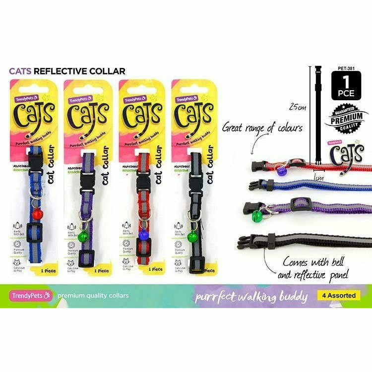 1pce Reflect Pet Collar-Adjust w/Bell-4