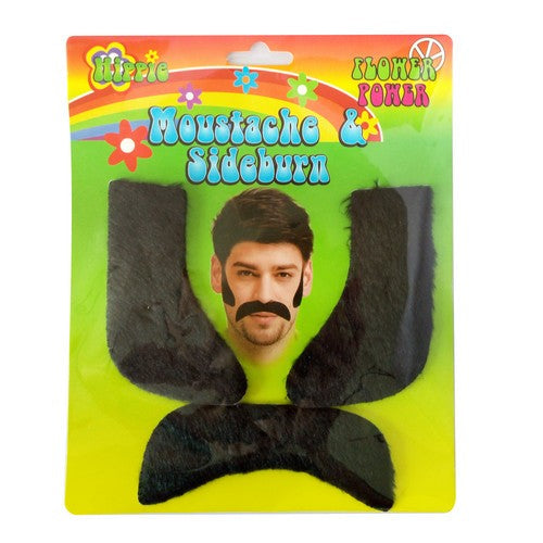 Hippie Moustache / Sideburn