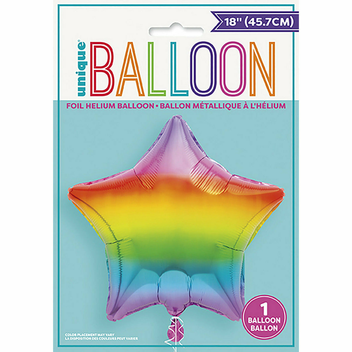 Gradient Rainbow Star 18" Foil Pkg