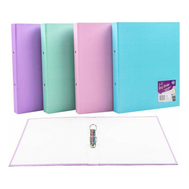Binder 2-O Ring A4 Laminated Paper Cover 4 Assorted Colours - Stationery product at Price Busters Variety, image 2