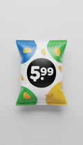 Family-size potato chips bag