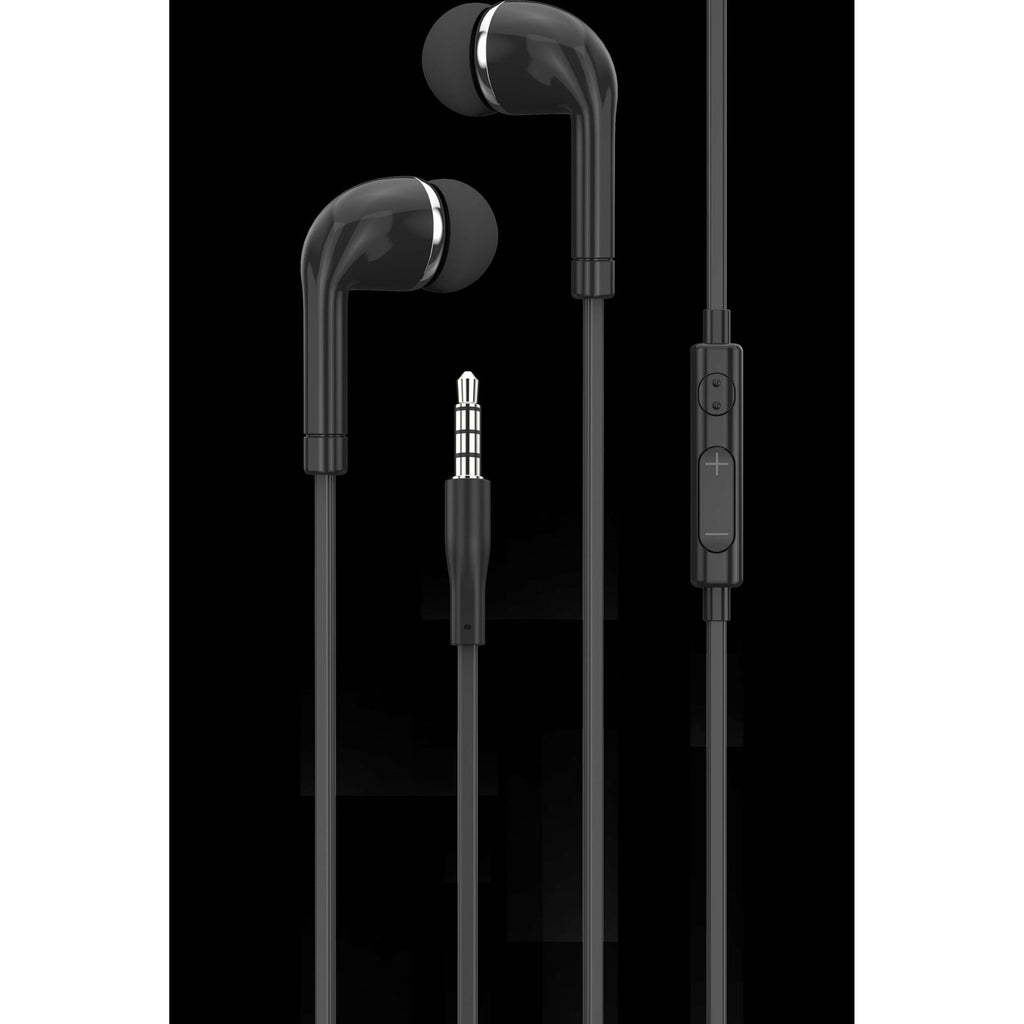 Igear Earphone with Mic & Volume Control Euro Style - Black