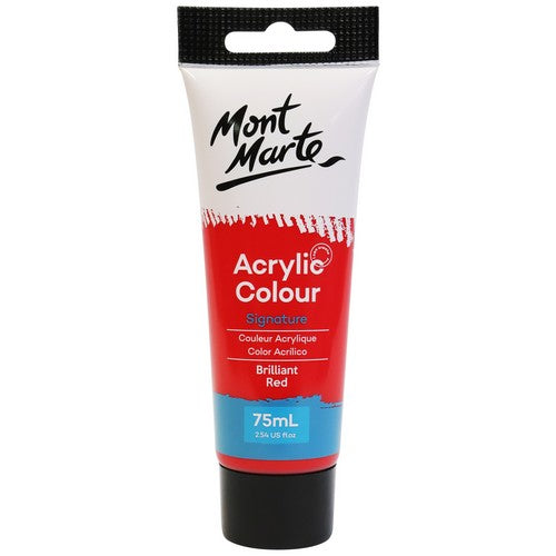 Mont Marte Signature Acrylic Paint - Brilliant Red
