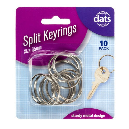 Keyring Split Ring 35mm 10 Pack - Hardware product at Price Busters Variety