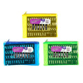 Pencil Case Name 1 Zip PVC Assorted Fluro Colours - Stationery product at Price Busters Variety