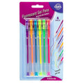 Pen Gel 6 Pack Mixed Fluro Ink Colours - Stationery product at Price Busters Variety