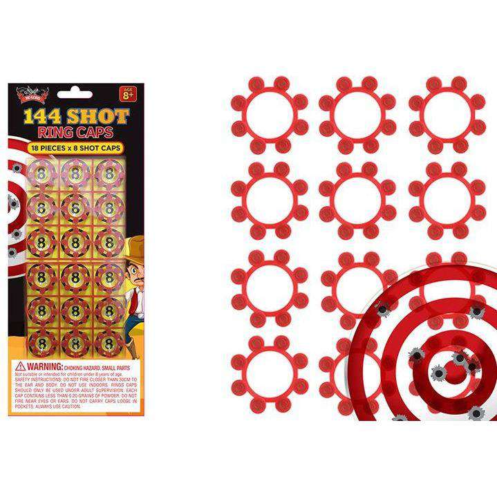 144pce Cap Gun Shots Premium