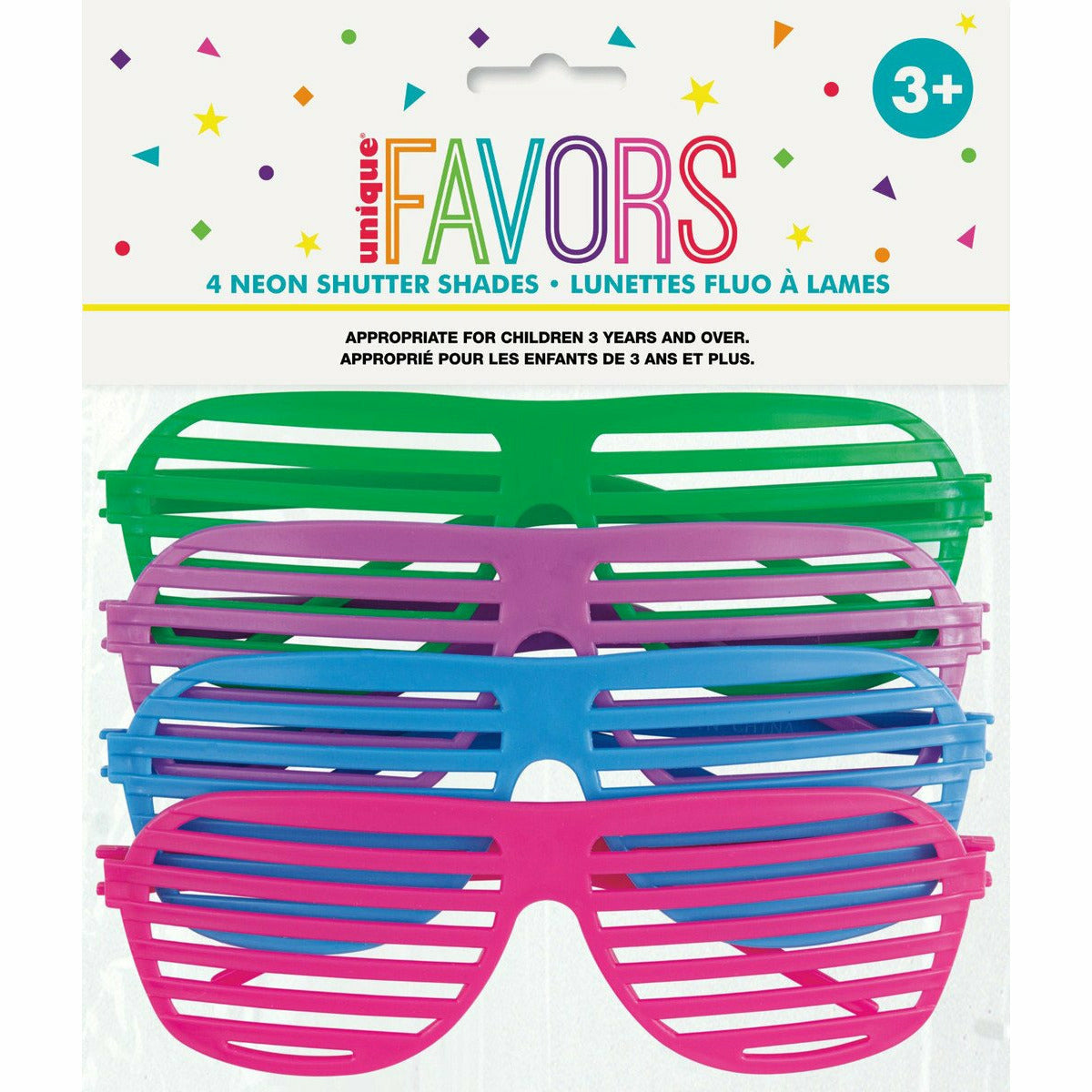 4 Neon Shutter Shades