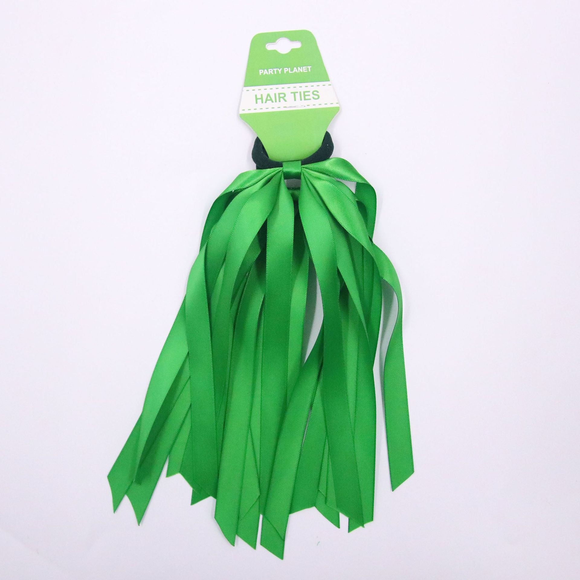 2Pk Tassel Hair Ties-Green