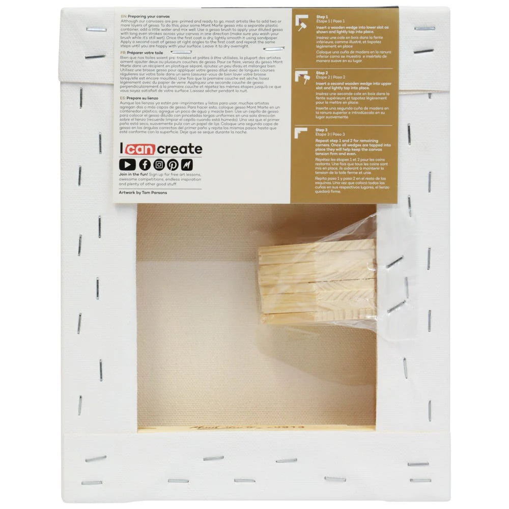 Mont Marte Premium Canvas Pine Frame Dt 20.3x25.4cm