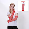 Fishnet Gloves-Red