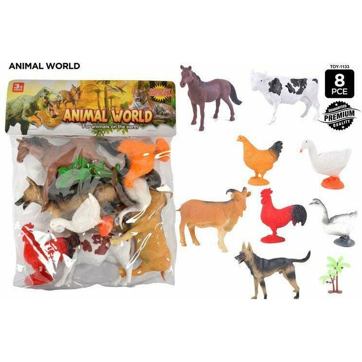 9pce Farm World Asst. Animals