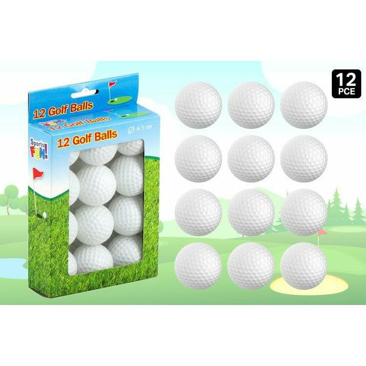 12pce Plastic Golf Balls
