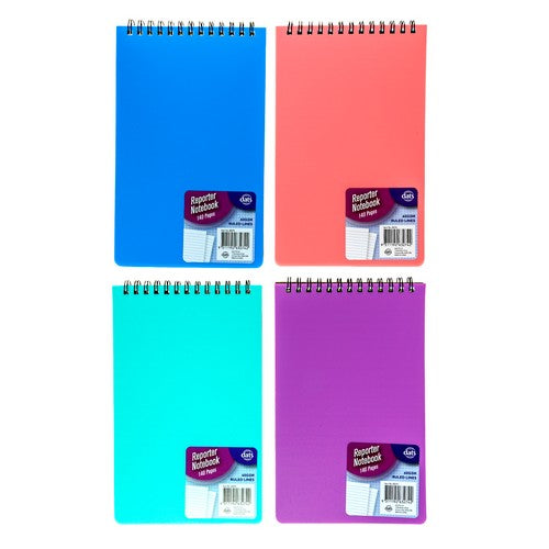 Notebook Basic PP Colour Reporter 12.5x20cm 140 Page - Stationery product at Price Busters Variety