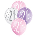 6 X 12" Blns - Pink Purp Wte Asst 21