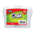 Chalk White 100 Pack in Bucket - Stationery product at Price Busters Variety