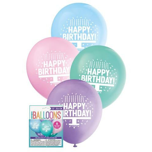 8 X 12" Prin Bln - Pas B/Cake