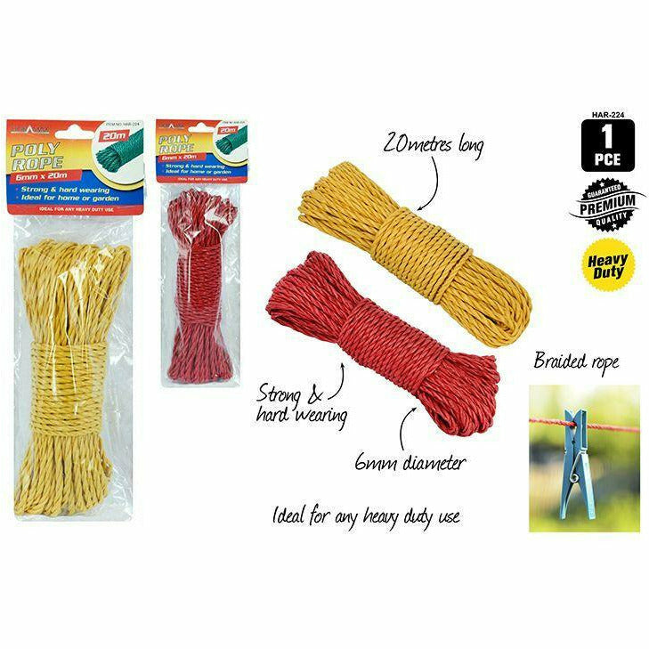 1pce Polly Rope-6mmx20M