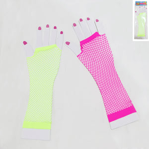 80'S Long Fishnet Gloves