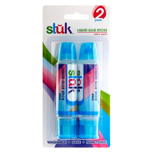 Glue Stick Liquid 43mL 2 Pack - Stationery product at Price Busters Variety