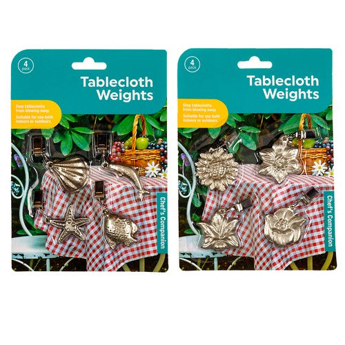 Tablecloth Weight with Clips 4 Assorted Pieces - Kitchen product at Price Busters Variety