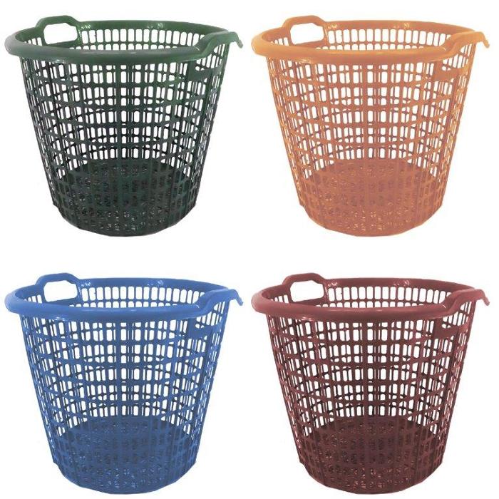Laundry Basket Round 41 x 33cm product photo - Price Busters Variety