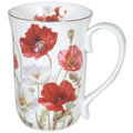 Mug Poppies on White 405ml