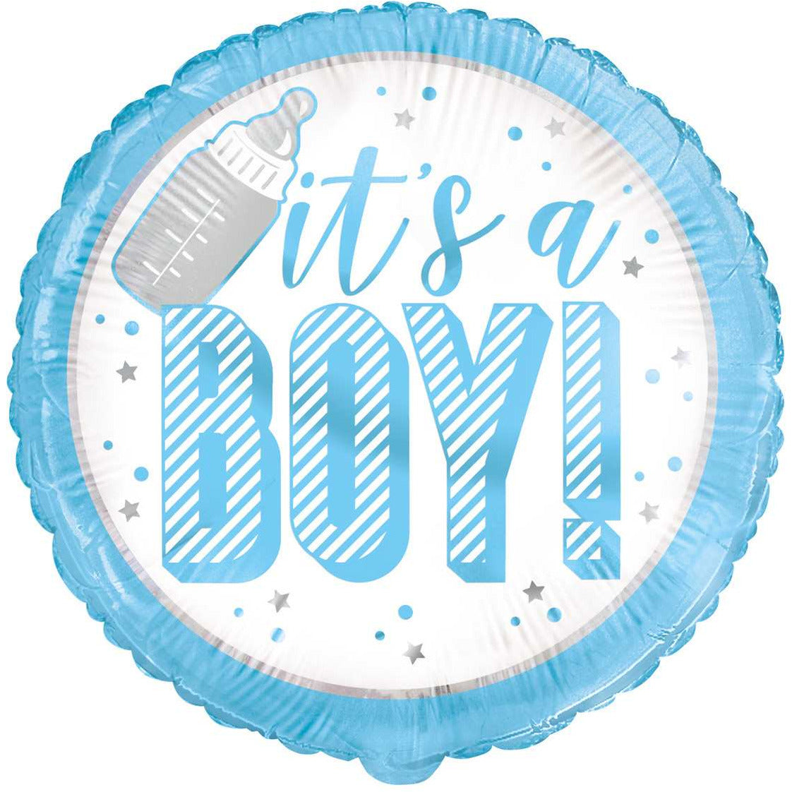IT'S A BOY BLUE 18" FOIL BLN PKG
