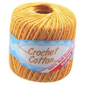 1pce Crochet Cotton-50g-Multi Gold Yello