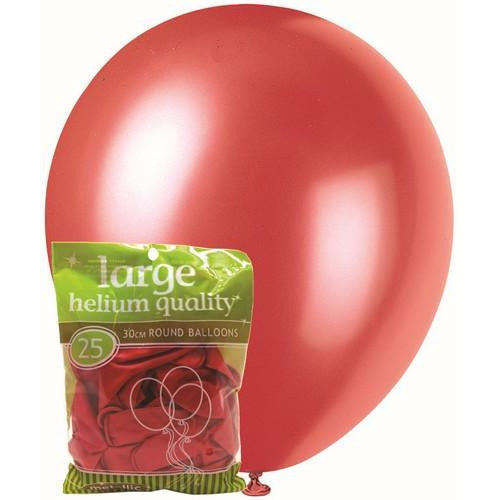 Blns 25 X 30Cm Metallic Cherry Red