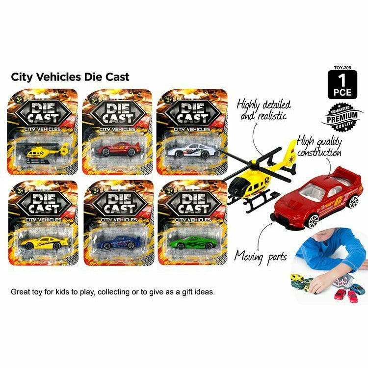 1pce Diecast City Vehicle Cars