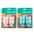 Egg Cups Plastic 4 Pack 2 Assorted Colours - Kitchen product at Price Busters Variety