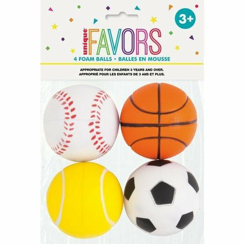 4 FOAM BALLS