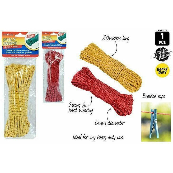1pce Polly Rope-6mmx20M