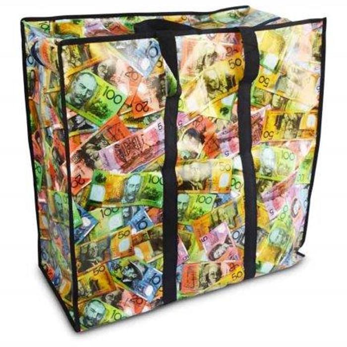 Bags Au$ Money 60 x 60 x 30cm product photo - Price Busters Variety