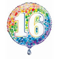 Rainbow Stars "16" 45cm (18") Foil Balloon Packaged