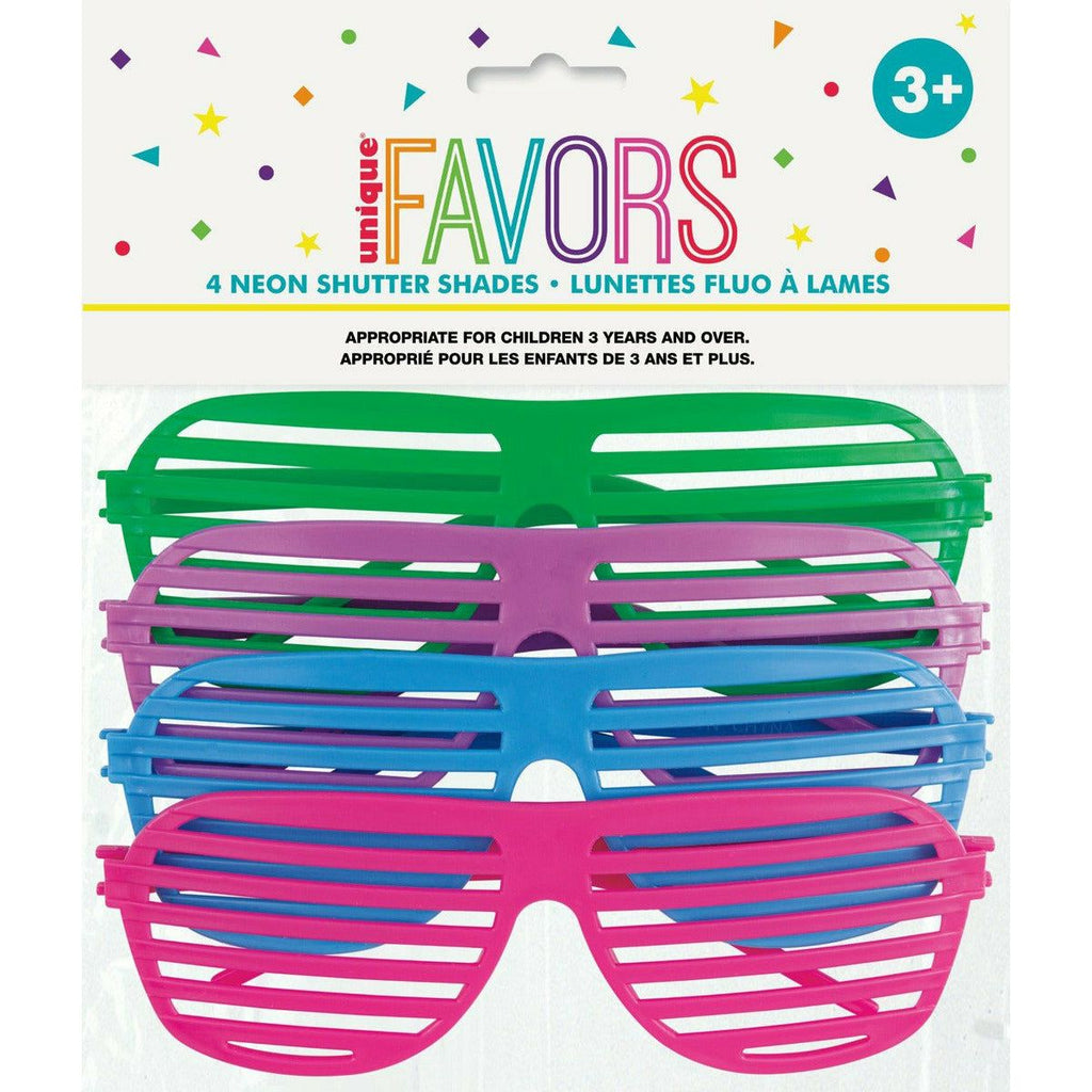 4 Neon Shutter Shades