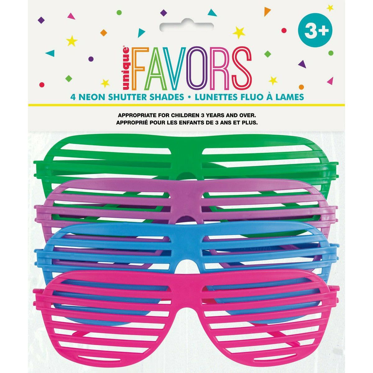 4 Neon Shutter Shades