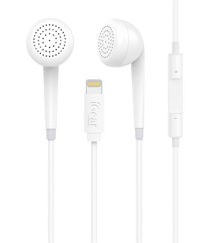Igear iPhone Earphone with Mic and Volume Control - White
