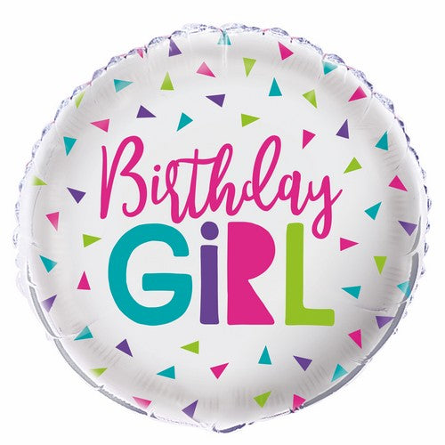 Confetti B/Day Girl 18"Bln Pkg