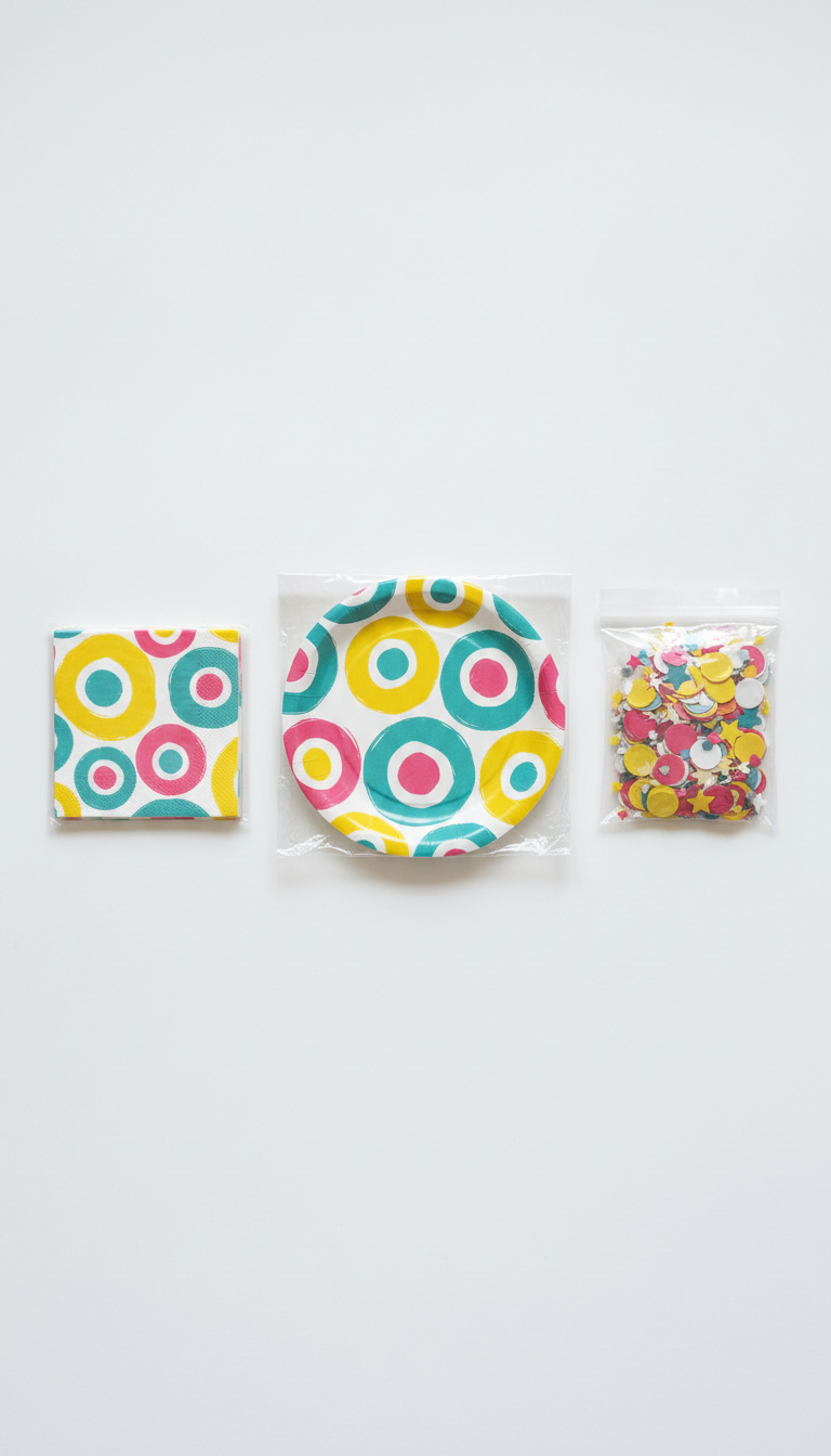 Party set with confetti pack
