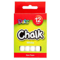 Chalk White 12 Pack in Colour Box - Stationery product at Price Busters Variety