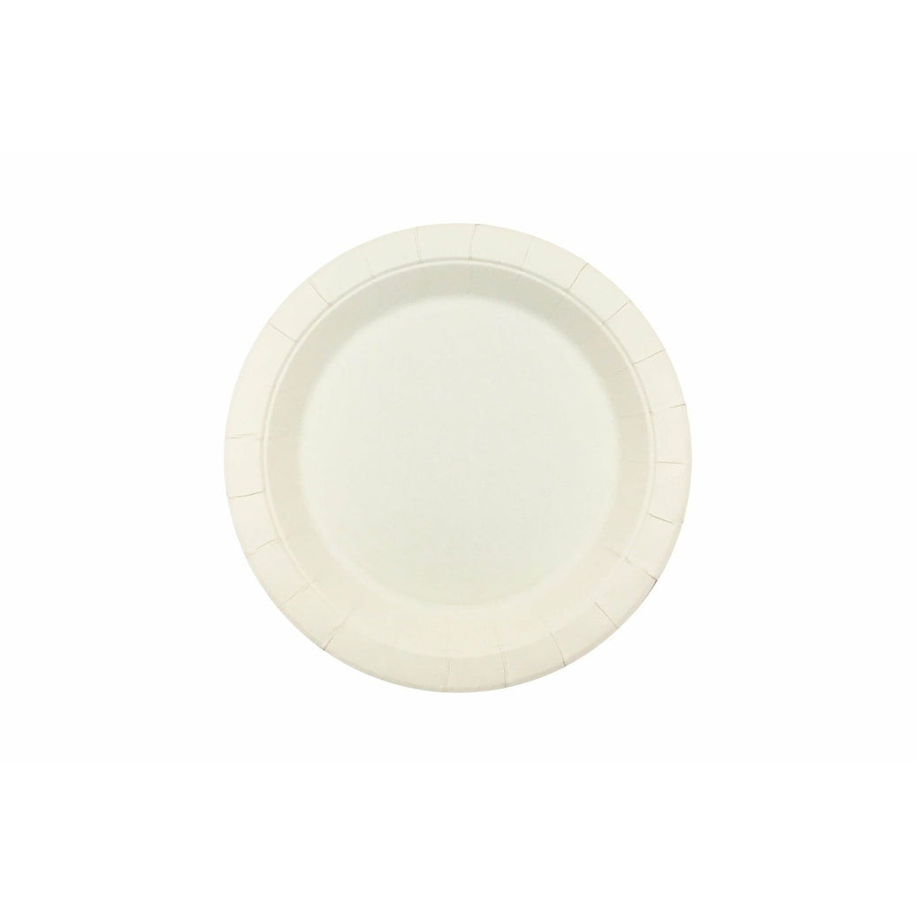 230mm FSC Round White Paper Plate Pk15