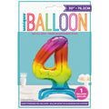 30in pkg Rainbow Fl Stnd Num Blln-4