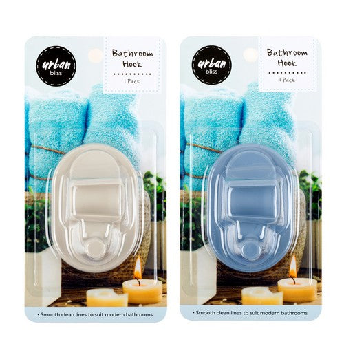Bathroom Hook 1 Pack 2 Assorted Colours 8x10x5.3cm 49gr - Homeware product at Price Busters Variety, image 2
