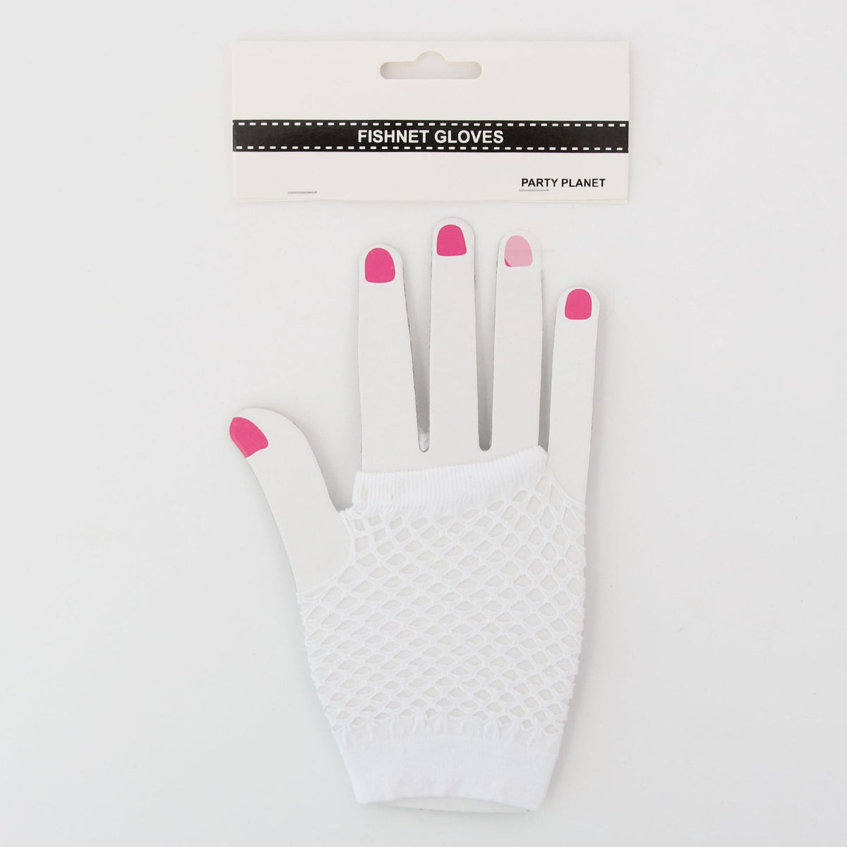 Costume Fishnet Gloves - White - product image
