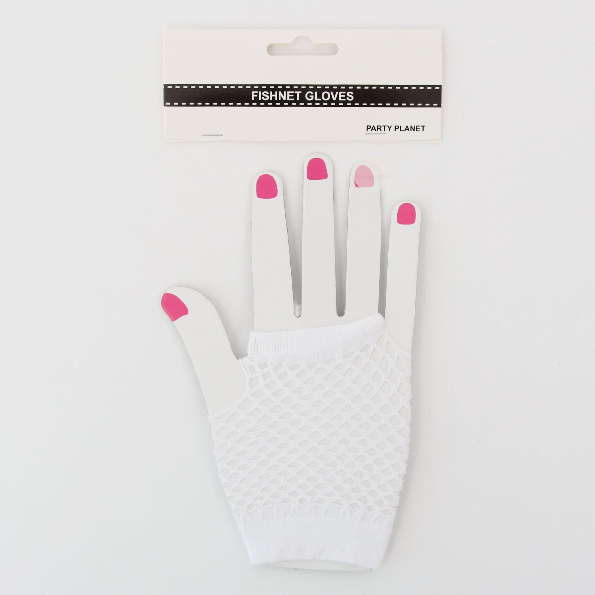 Fishnet Gloves-White