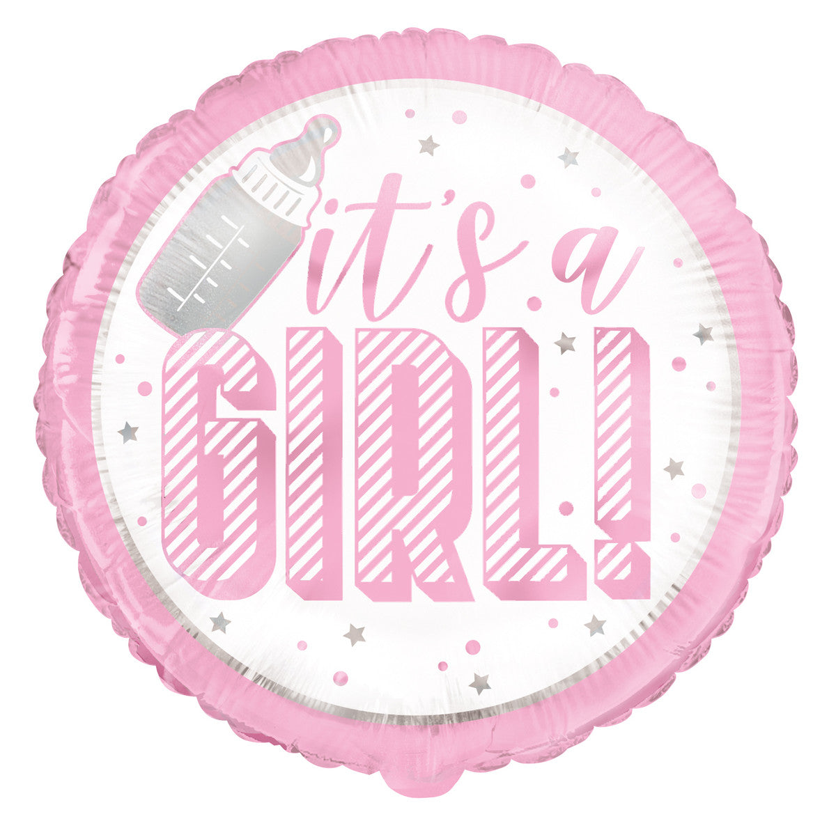 It'S A Girl Pink 18" Foil Bln Pkg