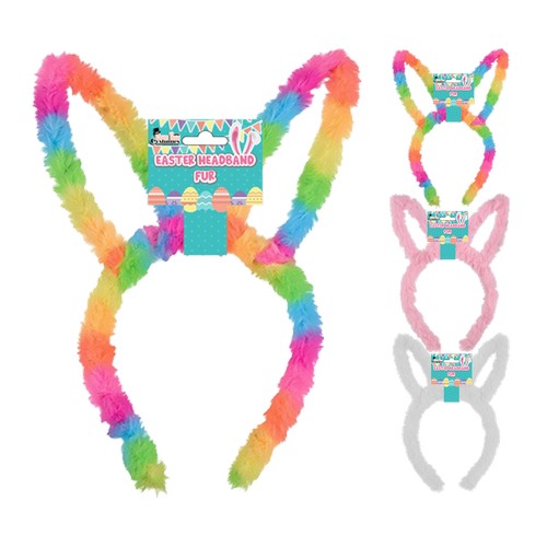 Easter Headband Fur 26cm product photo - Price Busters Variety